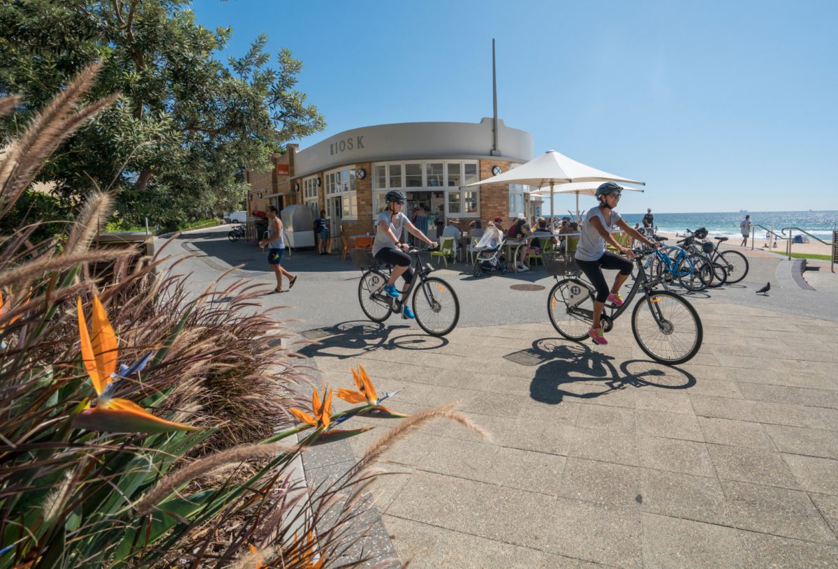 Cycling Blue Mile Wollongong