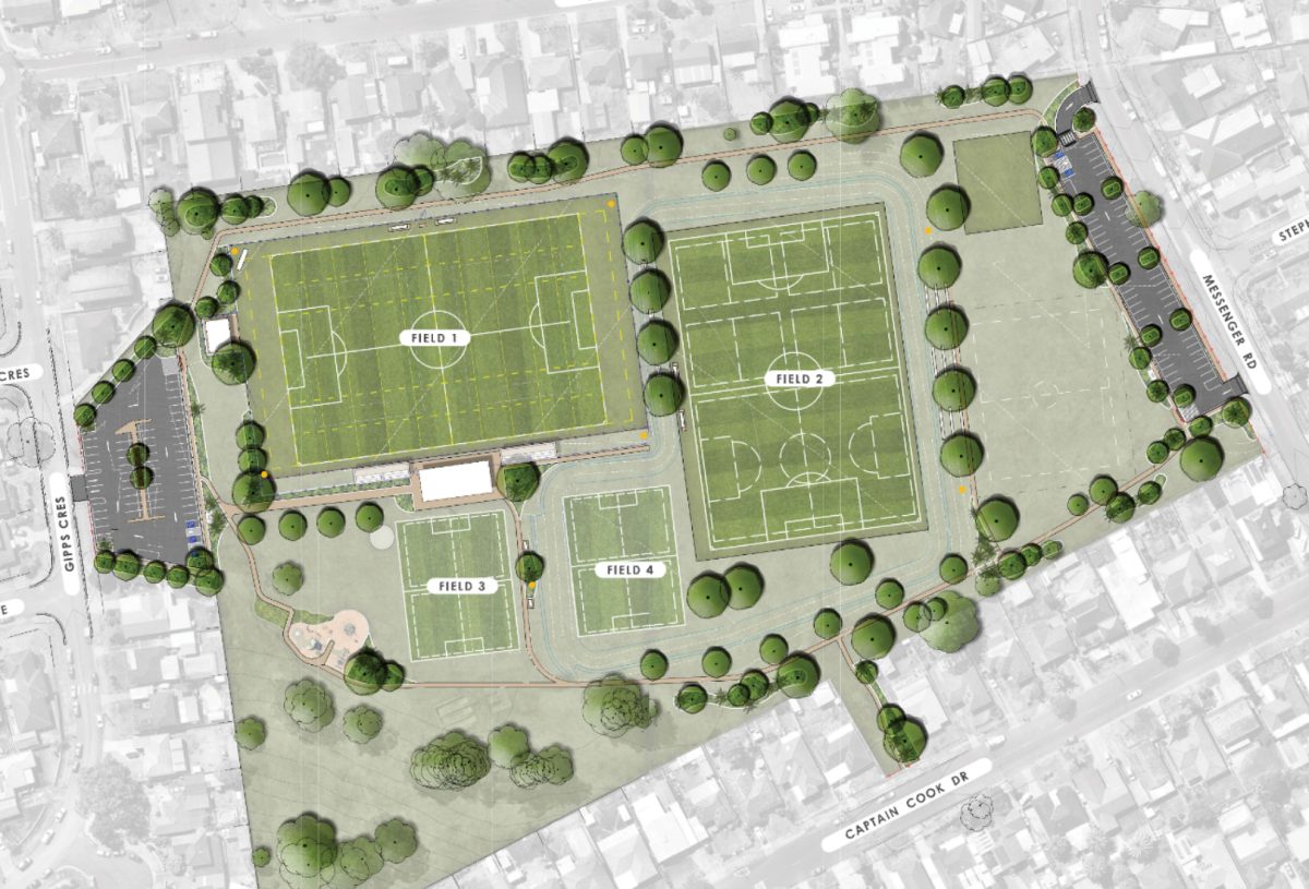 Jock Brown Sportsfield masterplan
