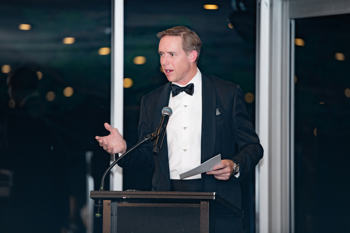 Man giving a speech
