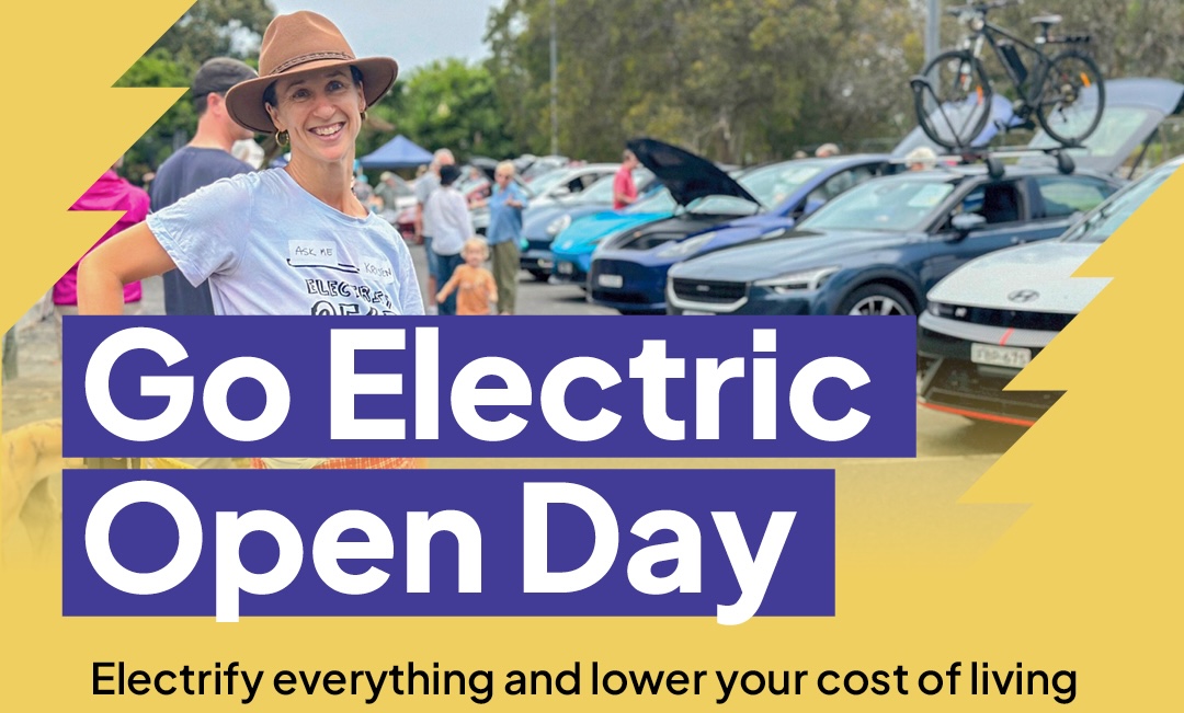 Banner for electrification open day