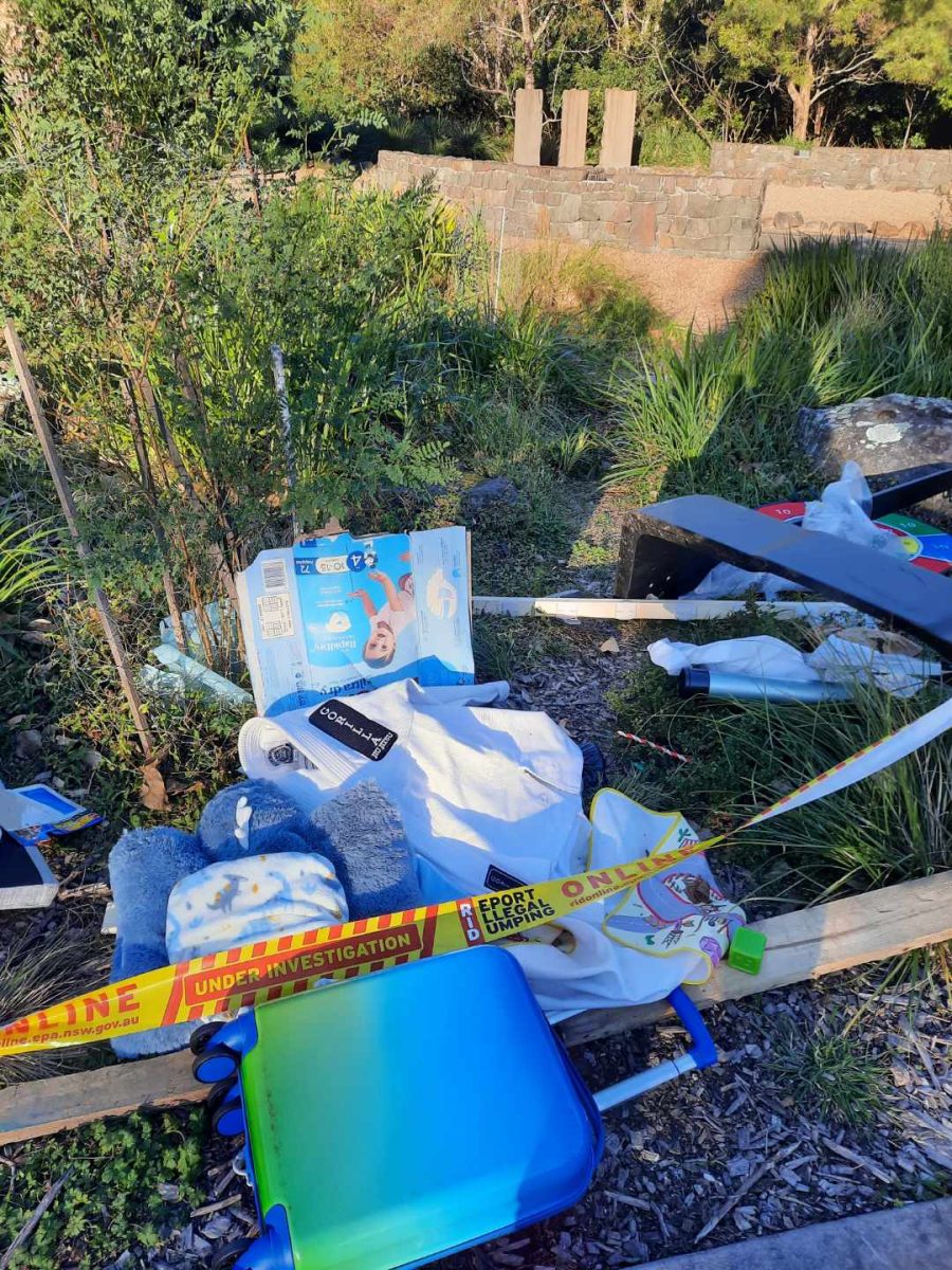 rubbish dumped