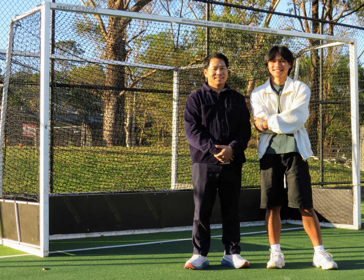 Francis Htjaru Kayphoe and Lu Reh gear up for the annual Wollongong World Cup to celebrate Refugee Week.
