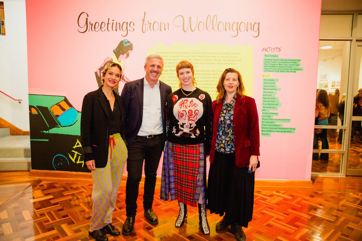 Kaylene with fellow curators ouise Brand, Aneshka Mora and Daniel Mudie Cunningham.