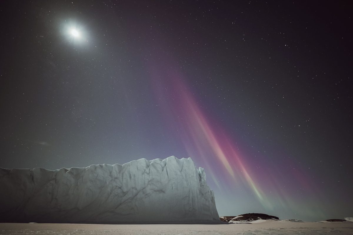 Anyone willing to brave the Antarctic winter cold see auroras like this one.