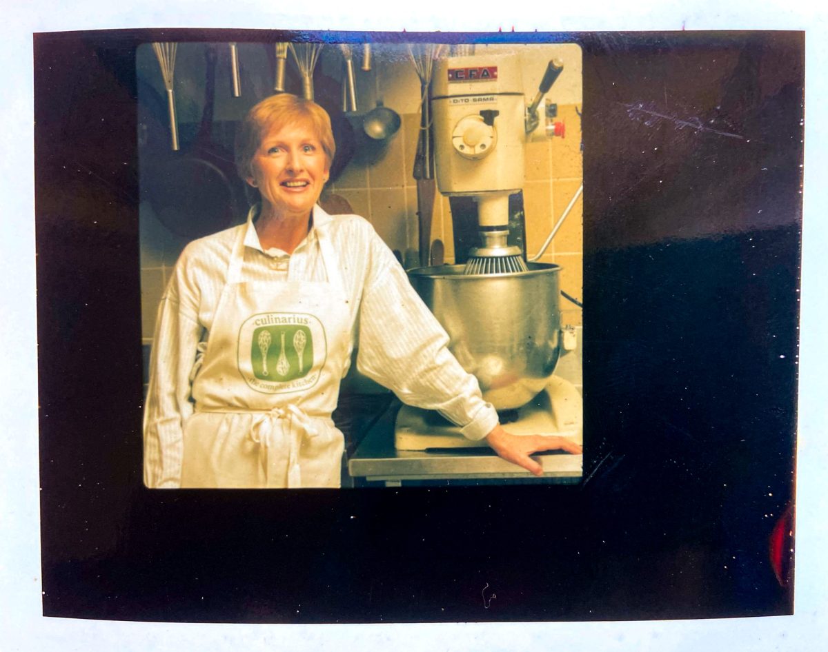 Sue Zweep in her Culinarius apron