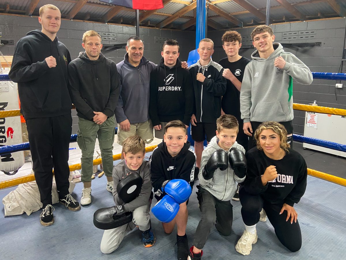 Boxers in the ring at Crocker's Boxing Gym