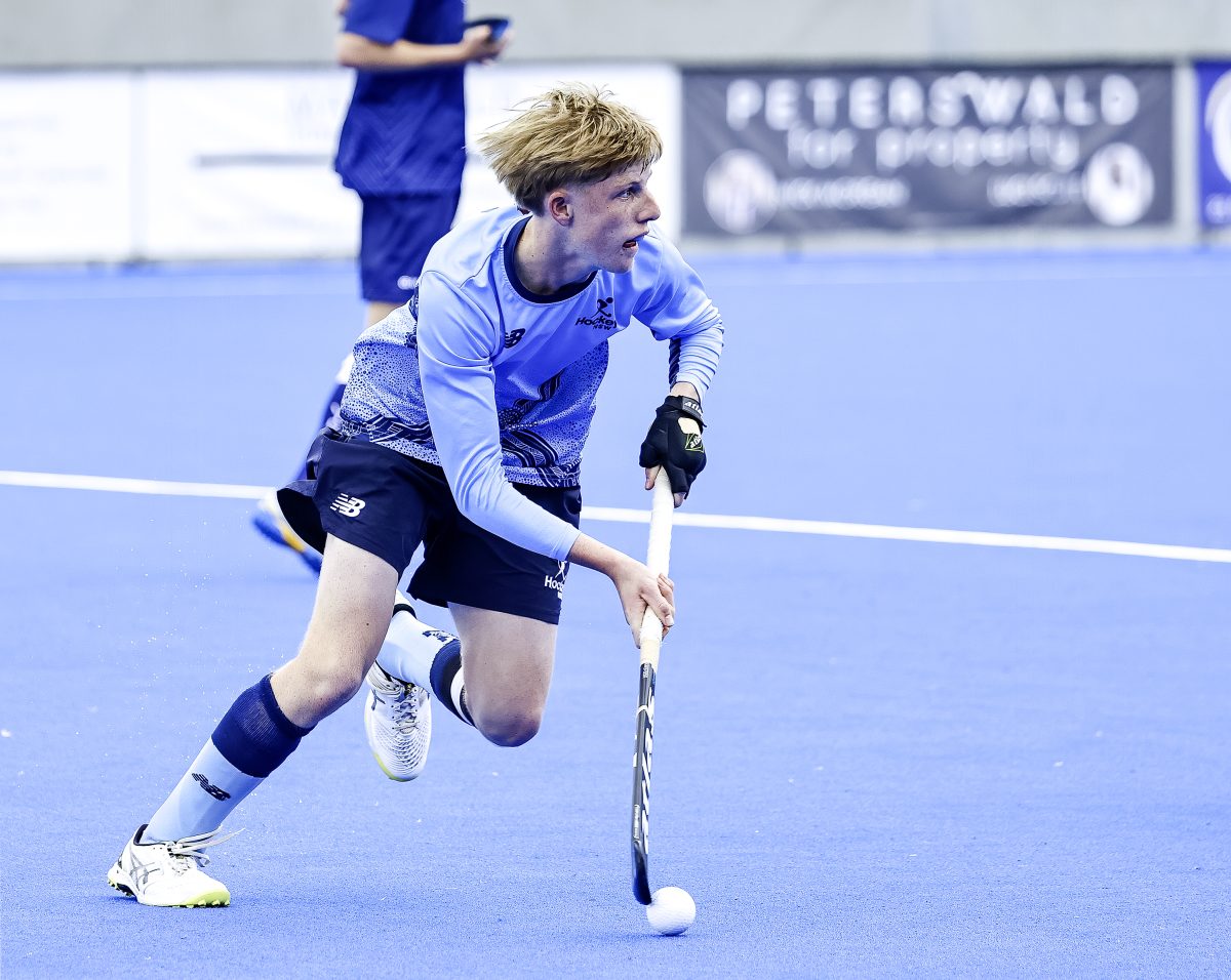 16-year old Justin Murray playing hockey for NSW
