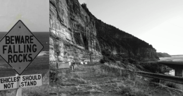 A sign for the times - the northern Illawarra road plagued by rockfalls and landslides for over a century