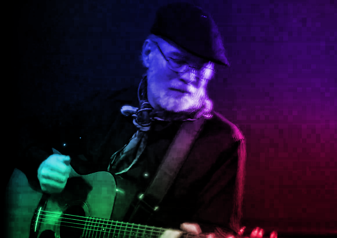 Musician on guitar