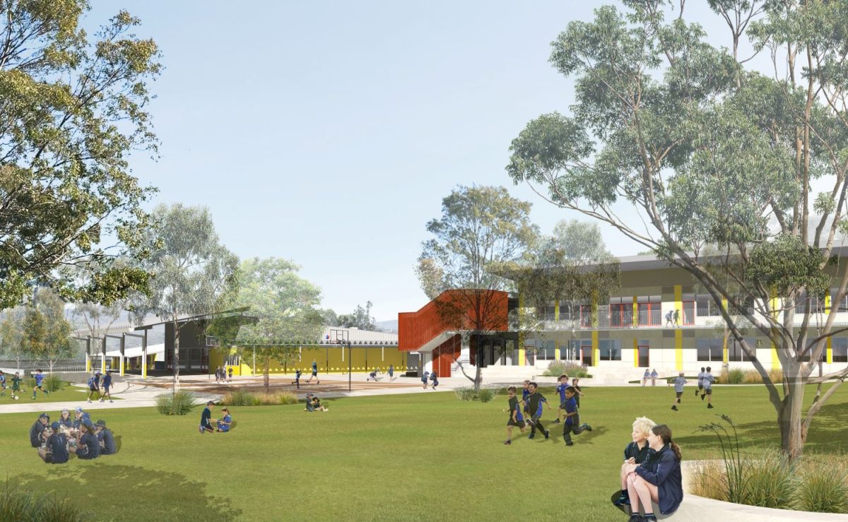 Artist's impression of new school