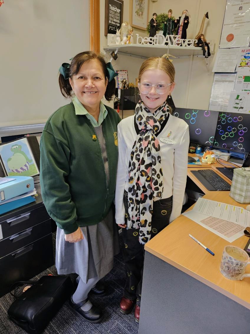 It wasn't quite Freaky Friday, but on Thursday (7 August) Keiraville Public School principal Toula Kotamanidis and student Drew Lisle swapped places for the day.