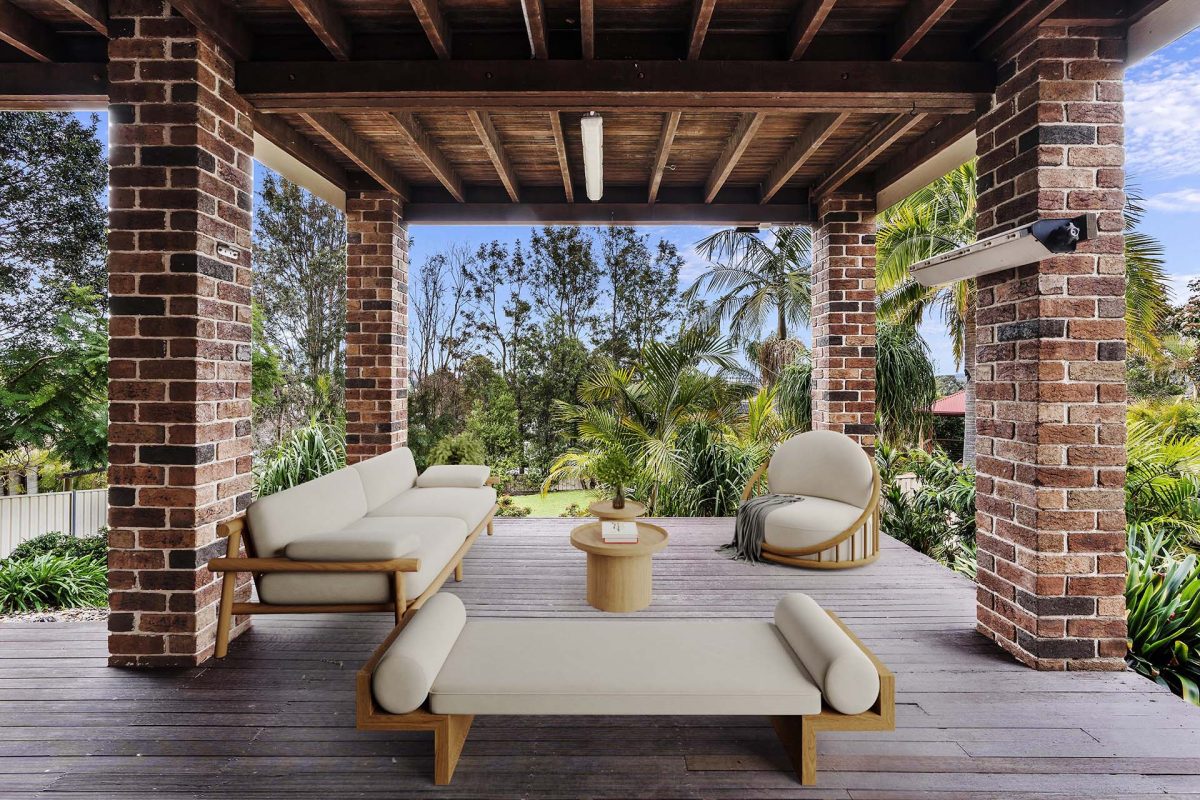 Outdoor entertaining area
