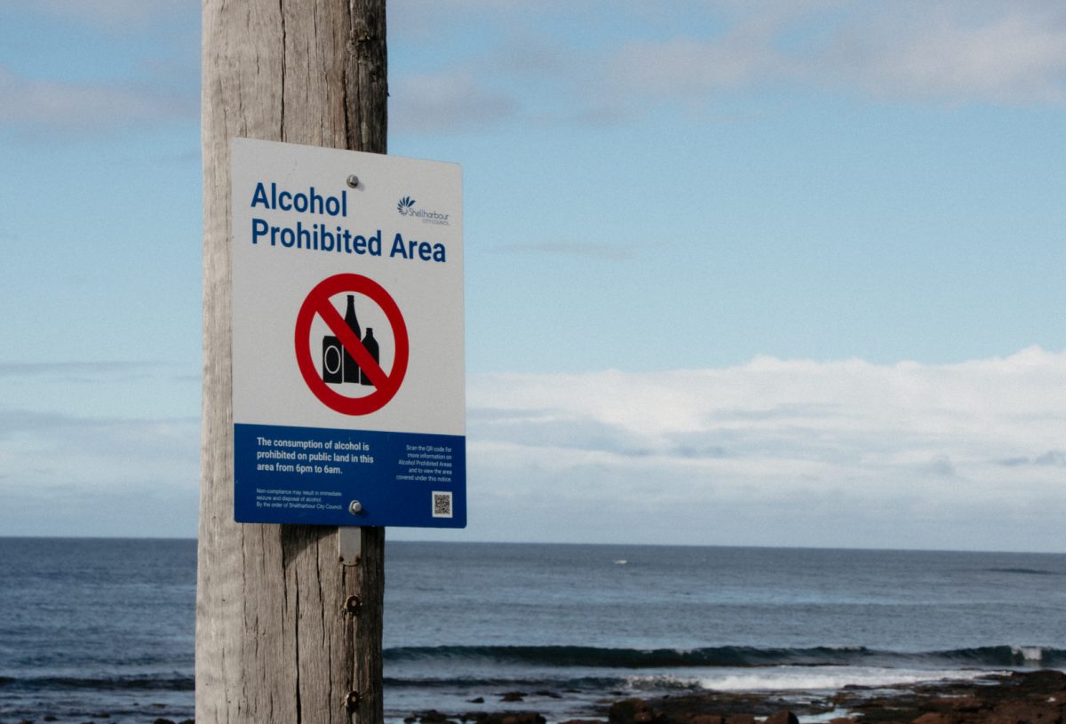 Alcohol free zones Shellharbour
