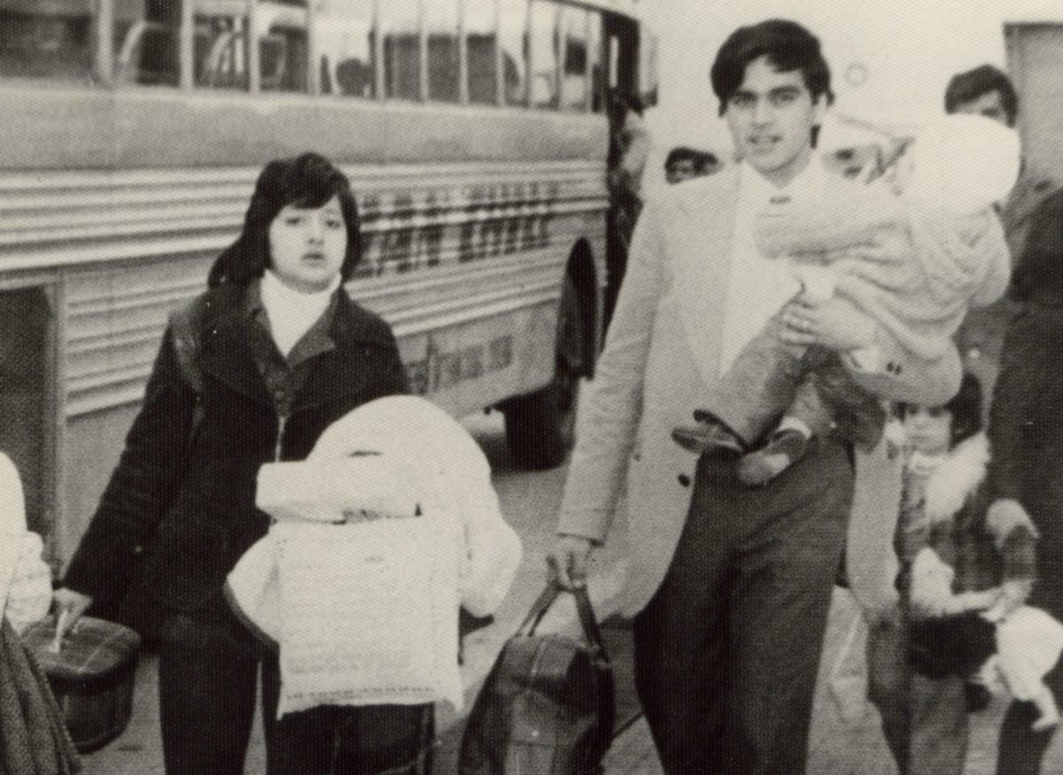 Old photo of Chilean family