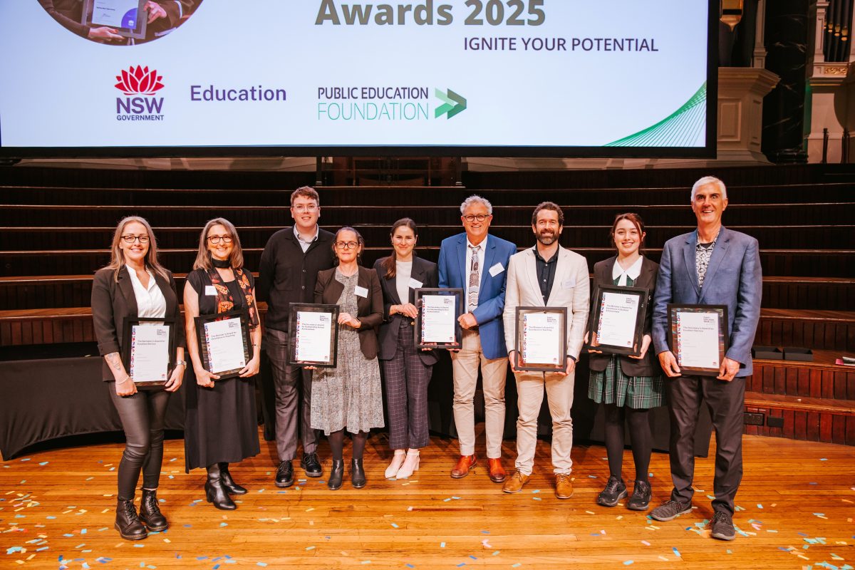 Public Education Award winners from Illawarra and South Coast. 
