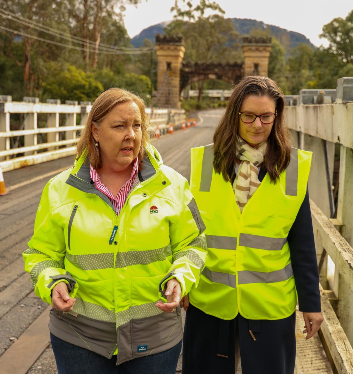 Two women in hi vis