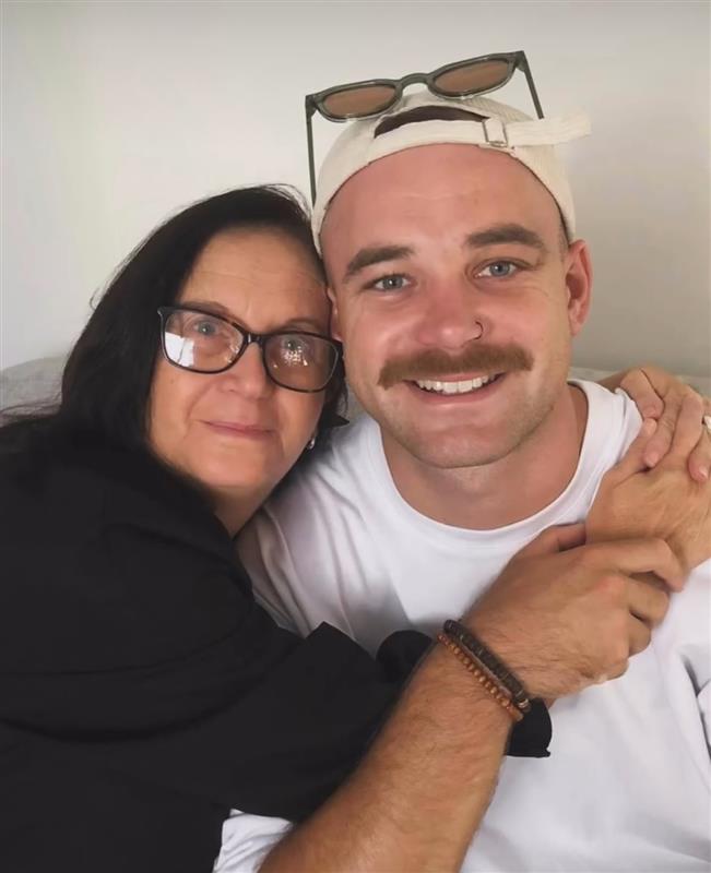 Jack Buckley with his beloved mum, Keryn