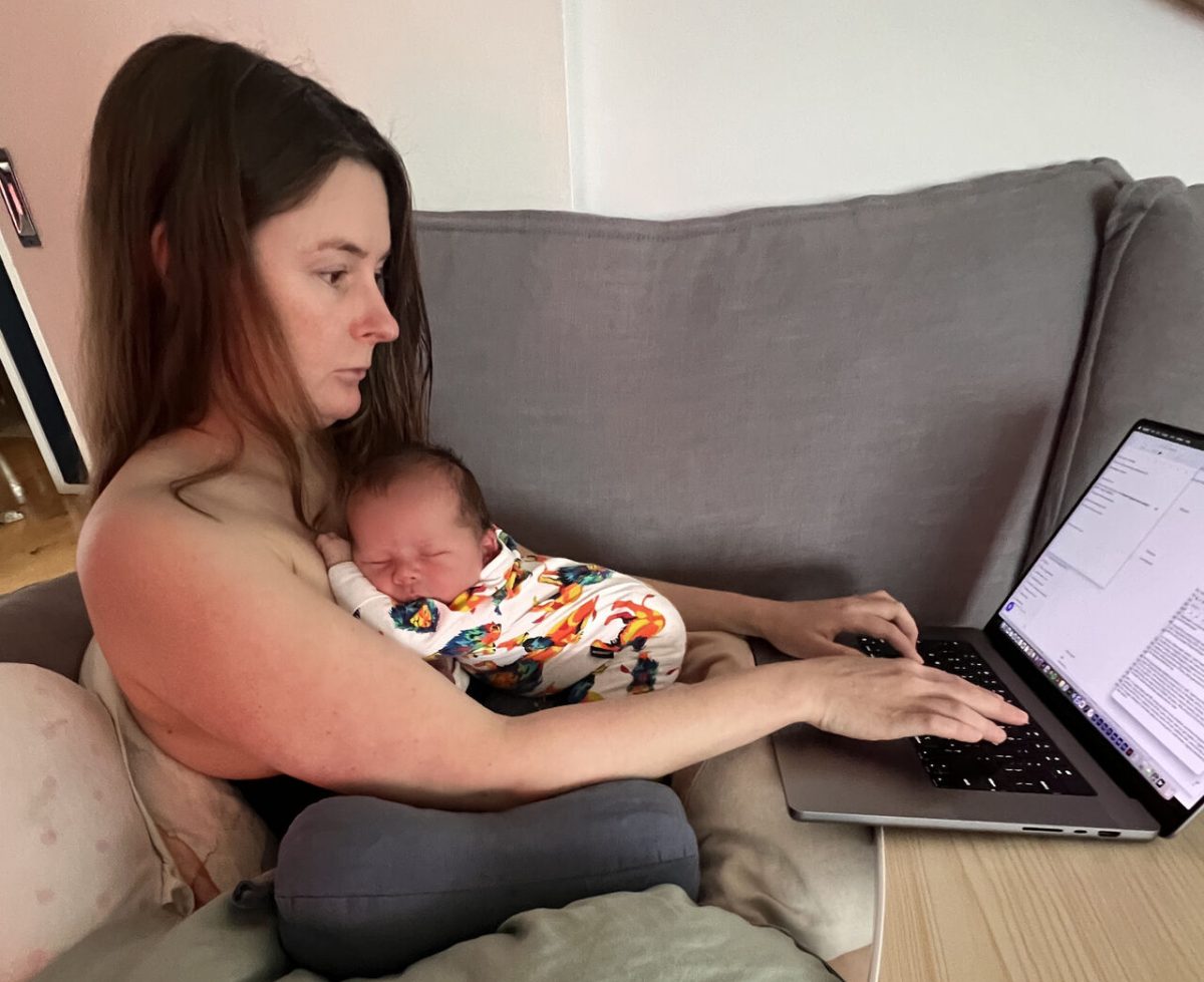 Alison and her baby