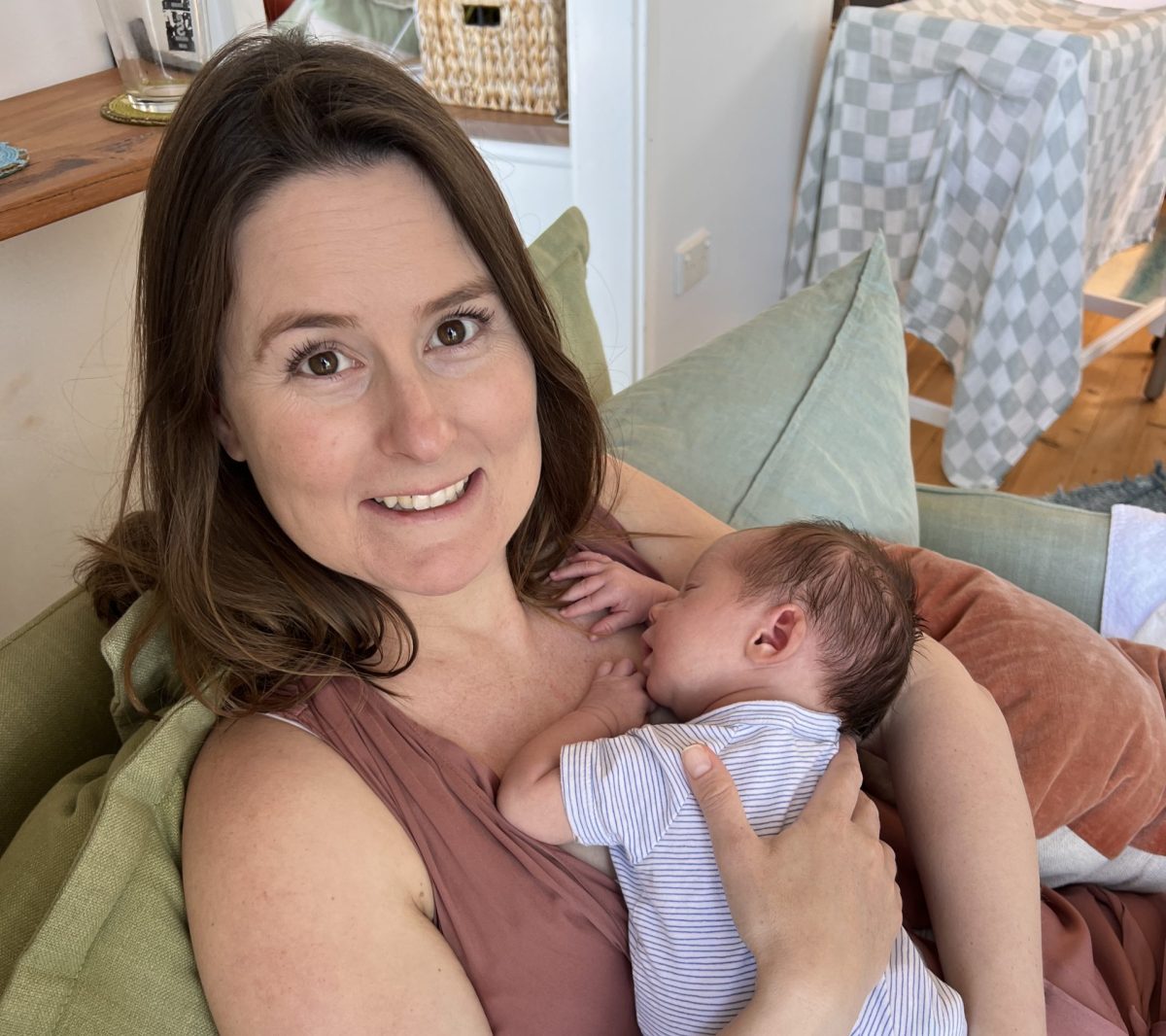Alison and her baby Julian 
