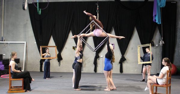 Young performers master movement and mayhem in Circus Monoxide's FRAMED