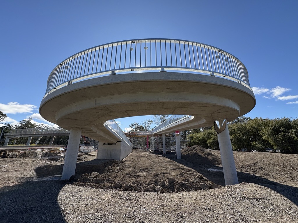 Footbridge over motorway