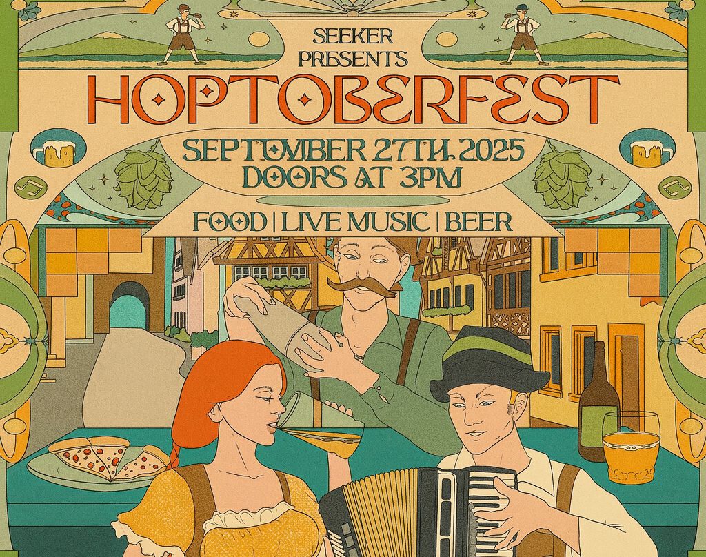 Banner for Hoptoberfest at Seeker Brewing
