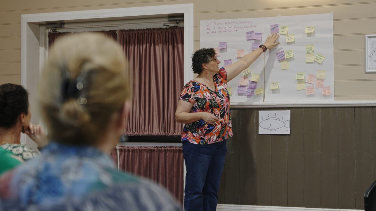 South Coast Arts team assessing research and resources