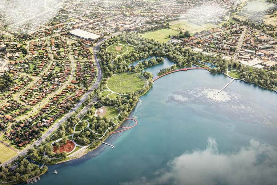 An artist's impression of what Warrawong Parklands could look like.