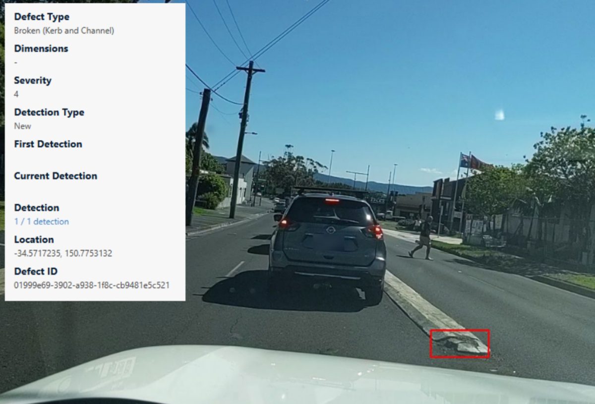 AI technology Shellharbour council road maintenance