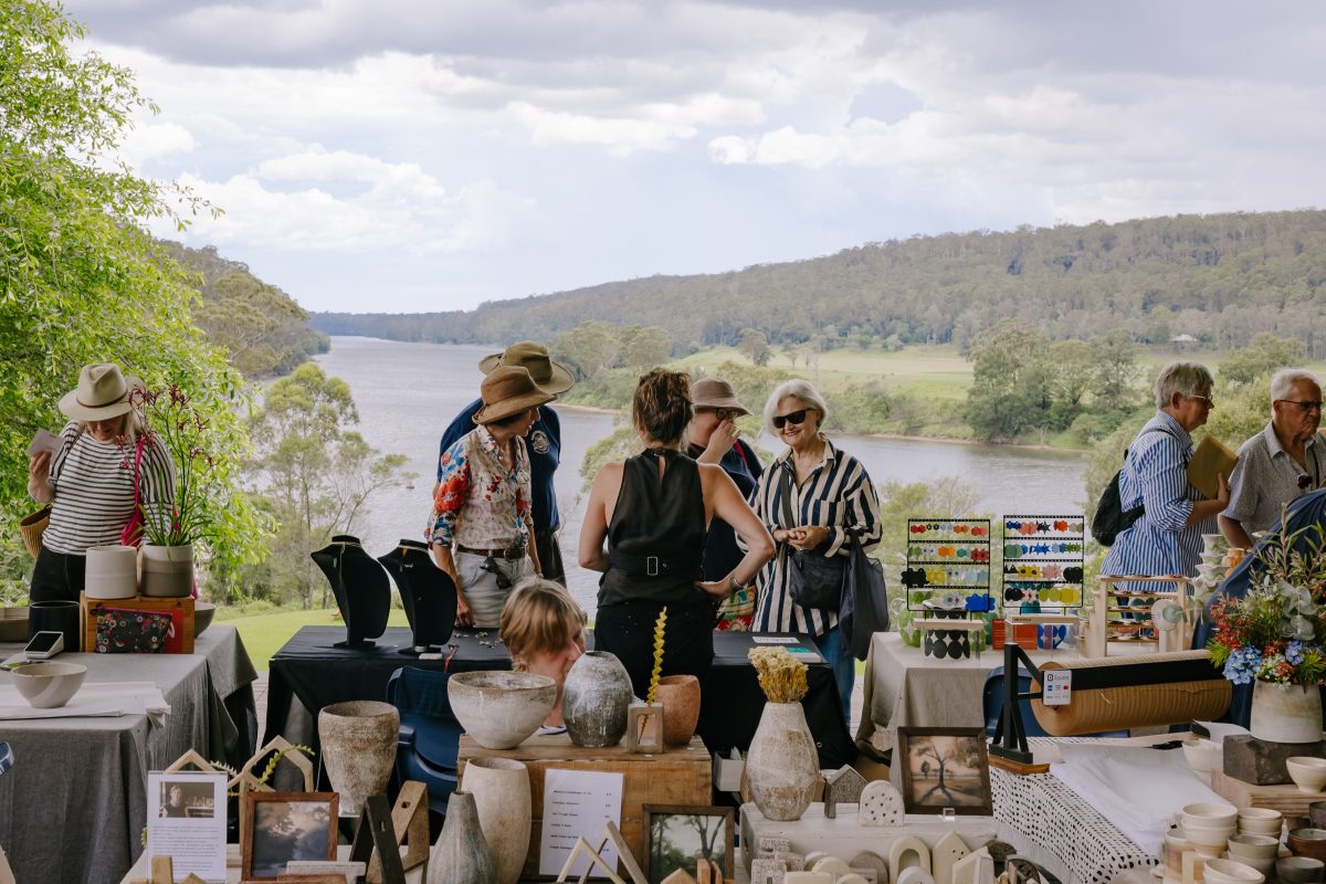 People at a market