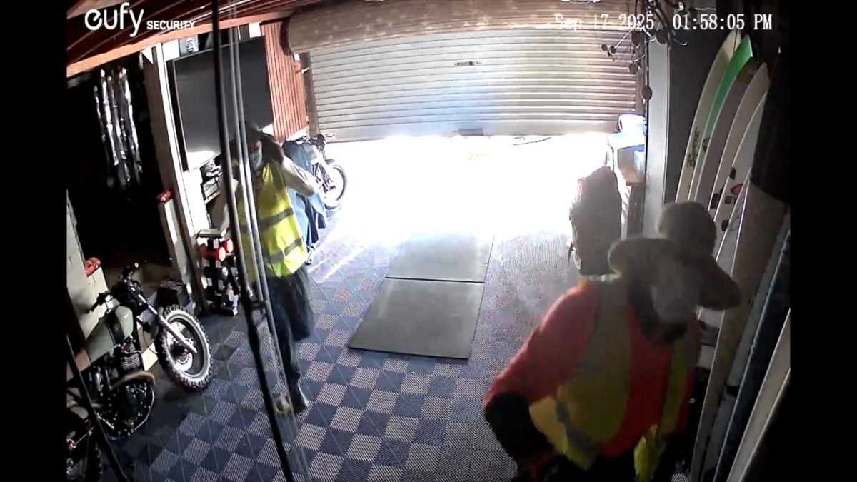 NSW Police say the two men pictured could help them with an investigation into a Thirroul break and enter. 