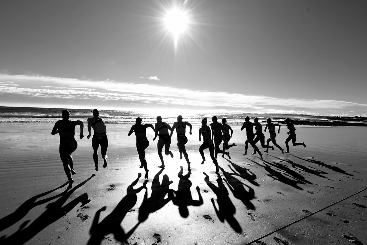 Another of Delly Carr's stiking images of triathletes in action.