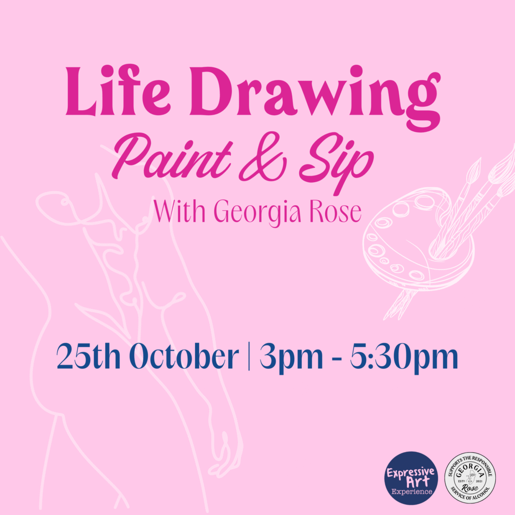 Paint & Sip event poster