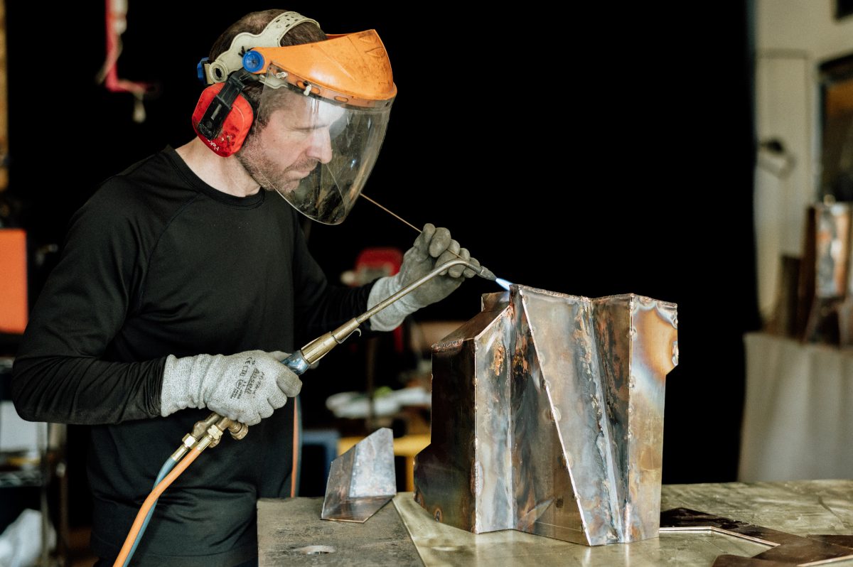 Morgan Shimeld welding