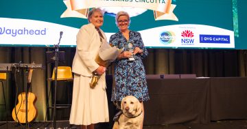 Awards celebrate Kiama's Judi Sandilands-Cincotta and therapy dog Ollie