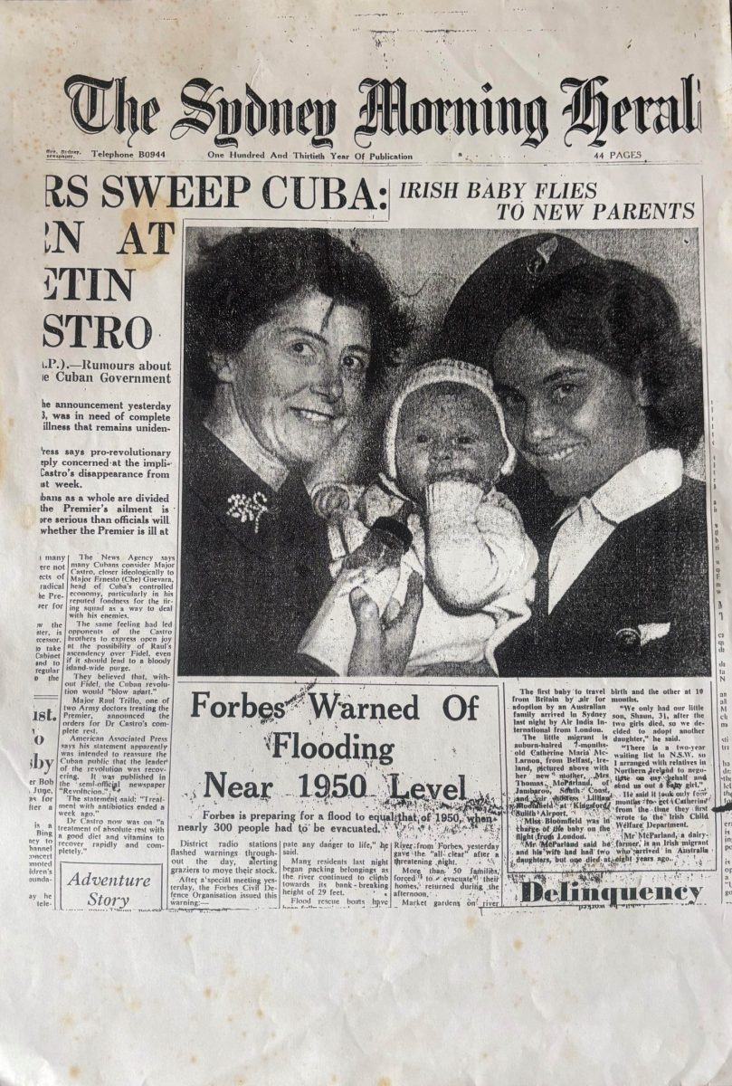 This front page marked the start of a new life for Robyn McParland.