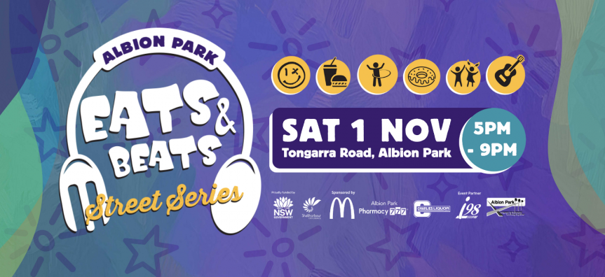 Eats & Beats event poster