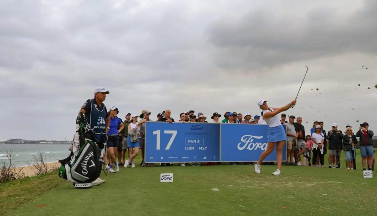 2025 Ford NSW Open Champion Mimi Rhodes in action at Wollongong Golf Club.