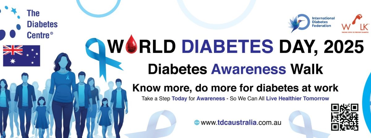 Banner for diabtes awareness walk