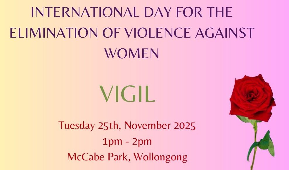 Banner for rose vigil