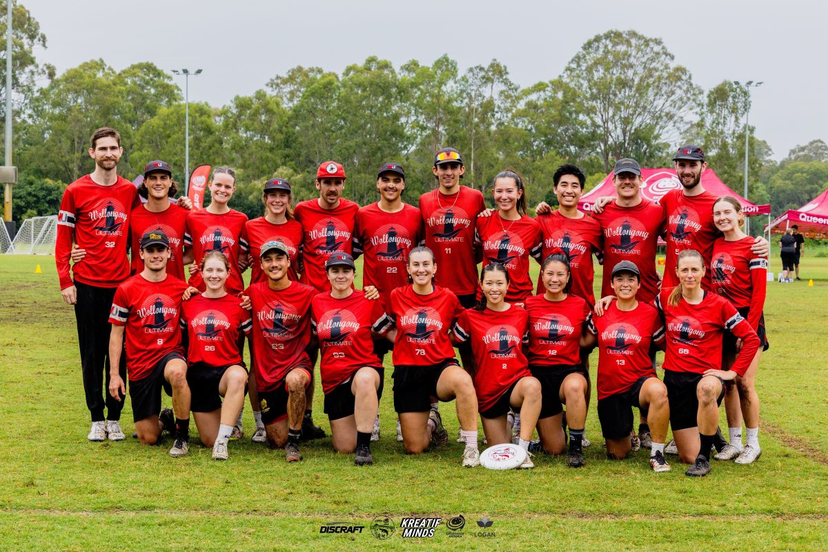 Wollongong Krank mixed ultimate frisbee team