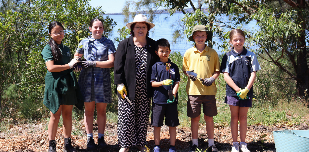 Adults with five students