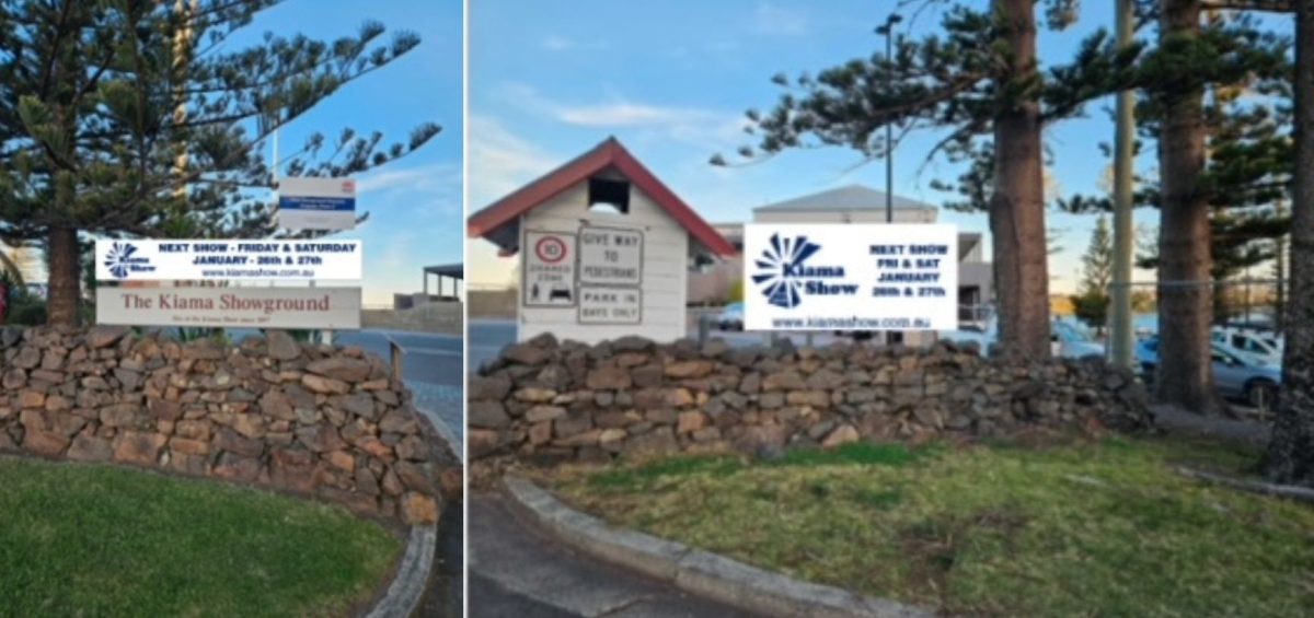 Kiama Showground sign options