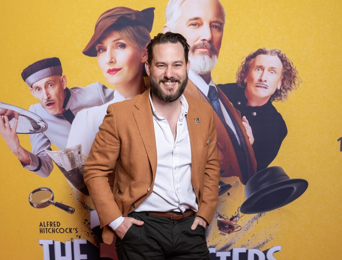 Theatre producer Alex Woodward at the 39 Steps launch