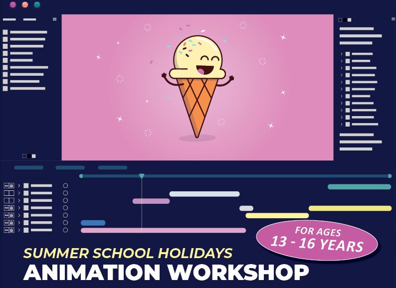 Banner for animation workshop