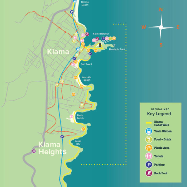 The midsection of Kiama Coast Walk.