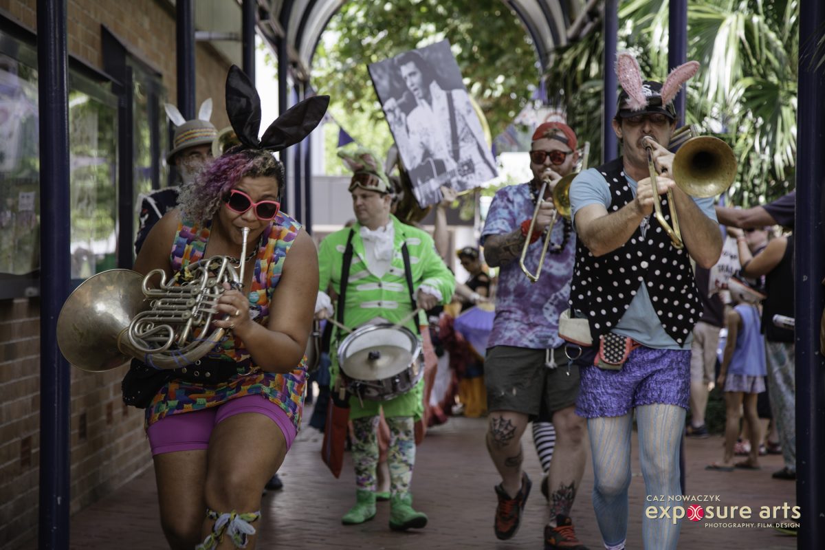 Performers at Honk festival