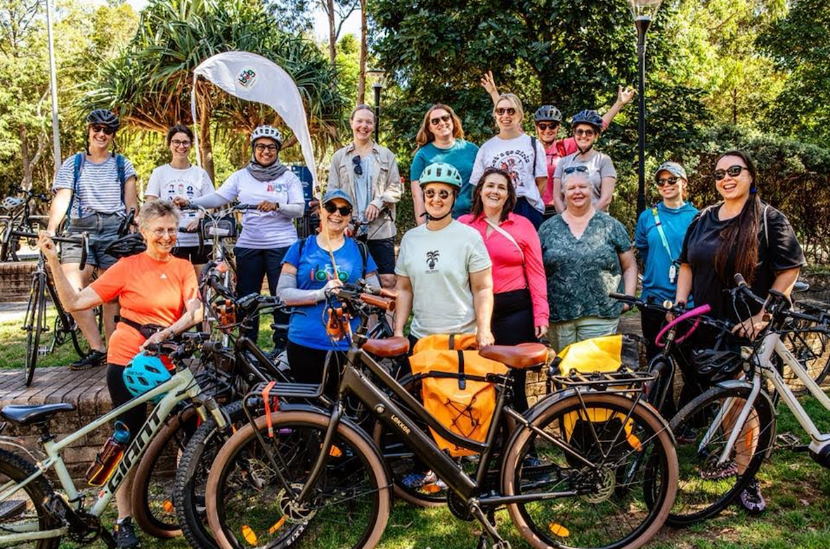 IBUG members with their bikes