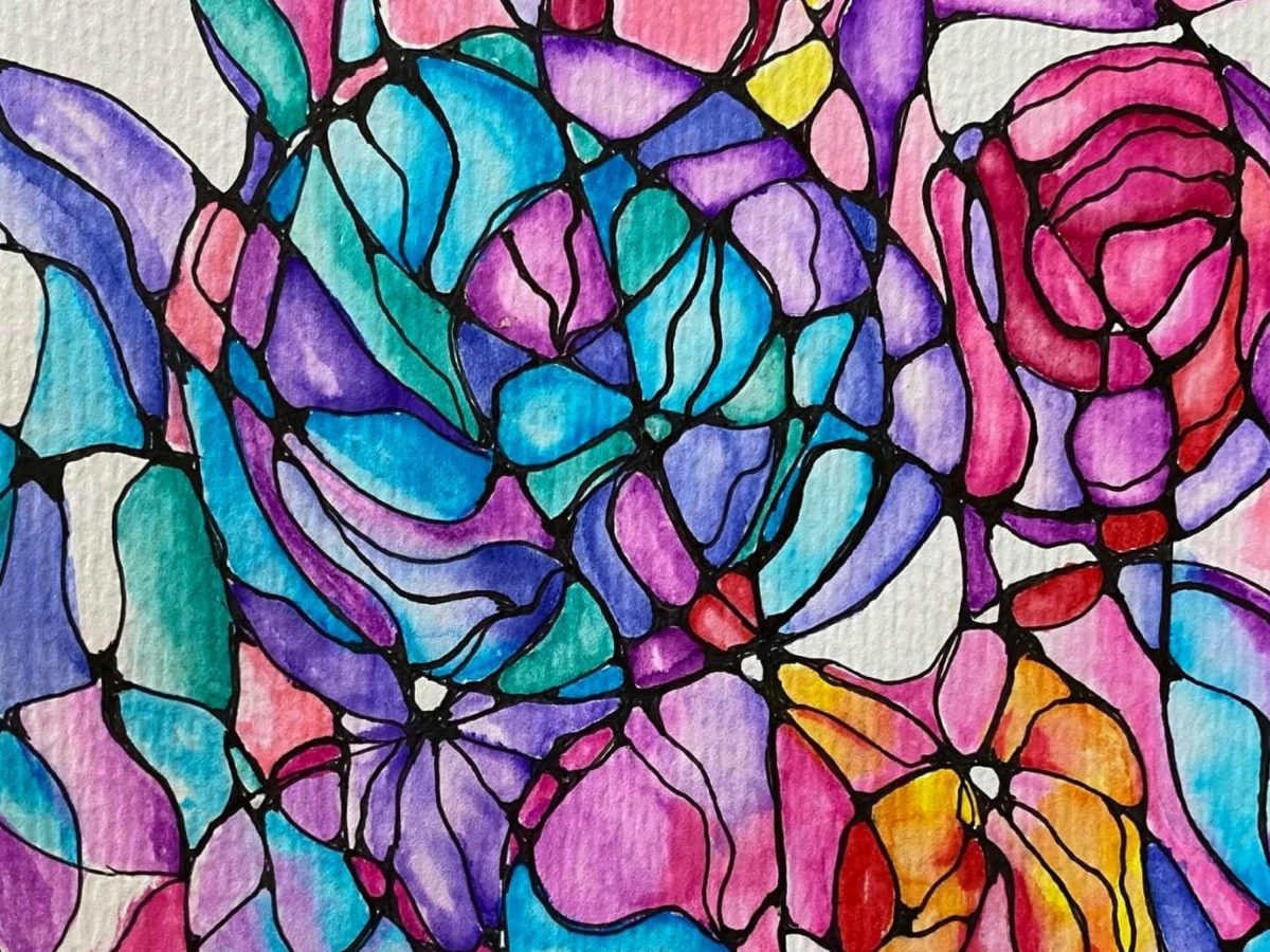 Colourful neurographic art work