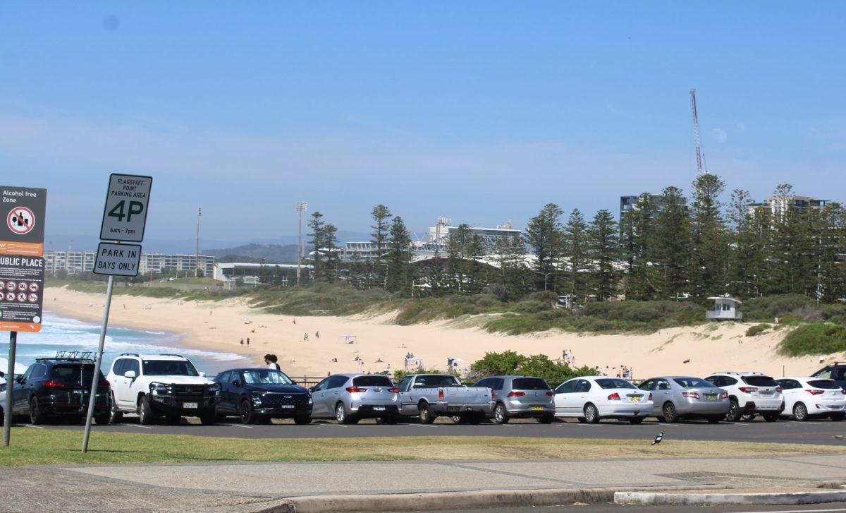 Timed parking at Wollongong beach